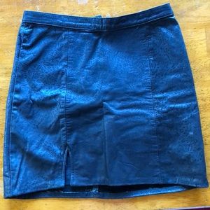 Leather Reformation mini skirt